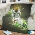 Neymar Jr Poster Fleece Throw Blanket