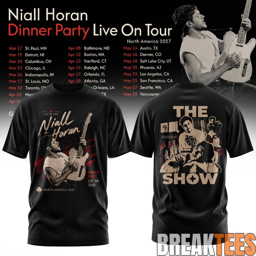 Niall Horan Dinner Party Live on Tour Shirt