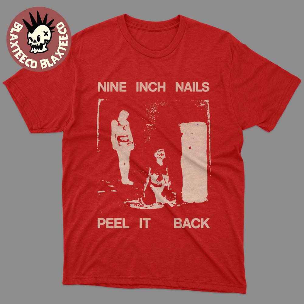 Nine Inch Nails Peel It Back Tour 2026 Merch Red T-Shirt
