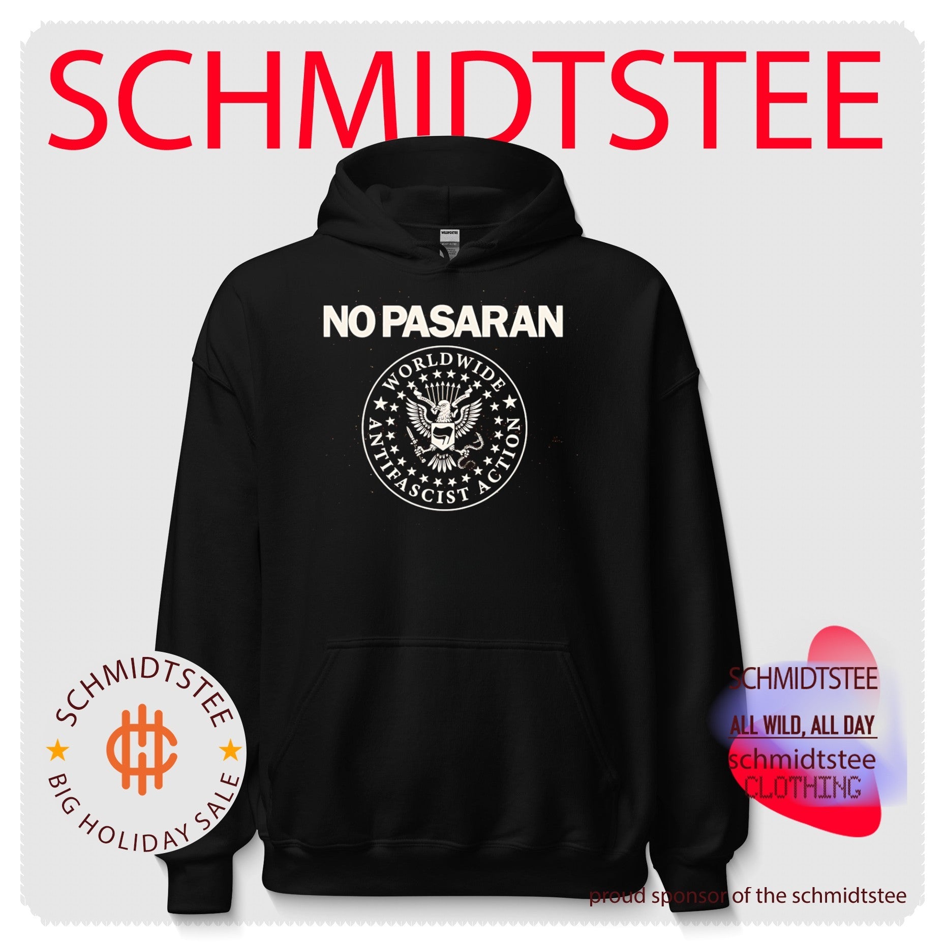 No Pasaran Worldwide Antifascist Action shirt