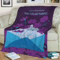 No1109 The Color Purple Fleece Throw Blanket