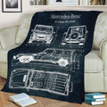 No151 Mercedes G Class Fleece Throw Blanket