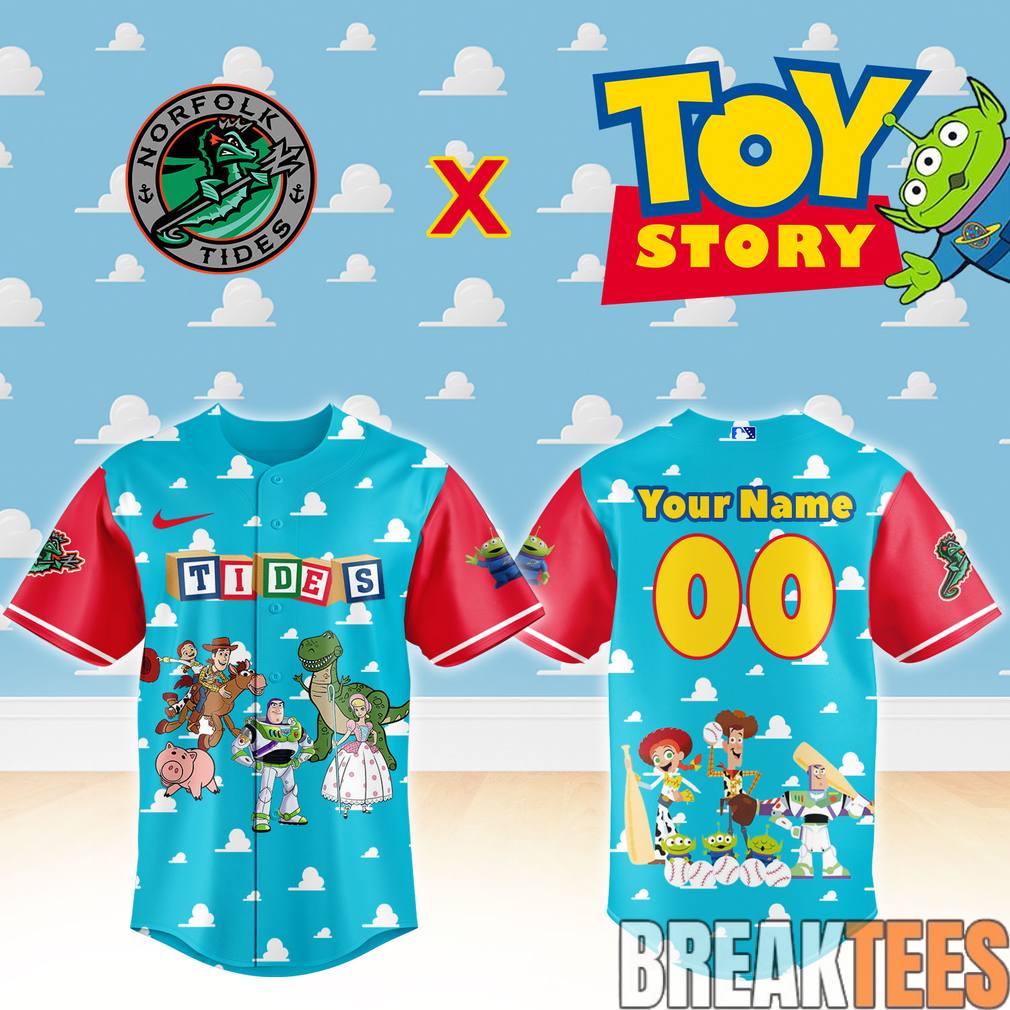 Norfolk Tides x Toy Story Custom Baseball Jersey