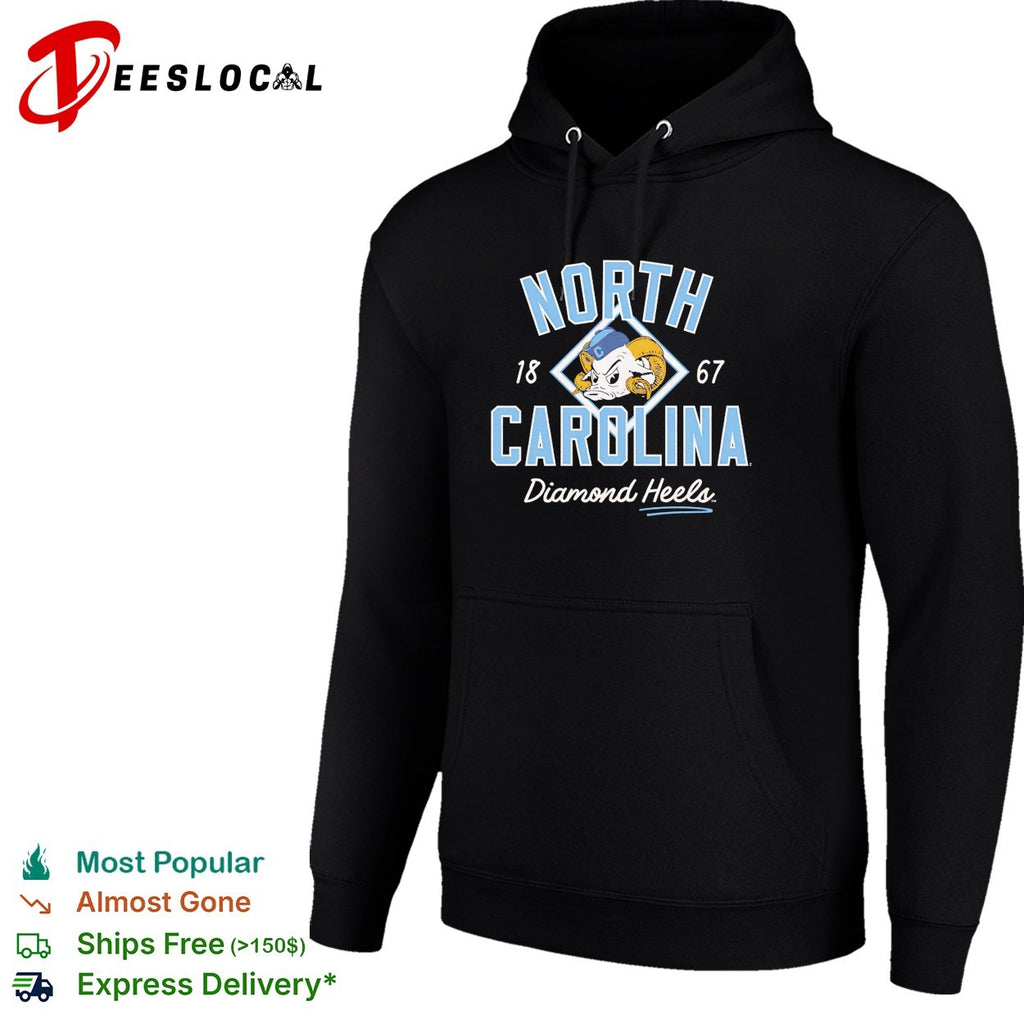 North Carolina Tar Heels Diamond Heels 1867 vintage baseball shirt