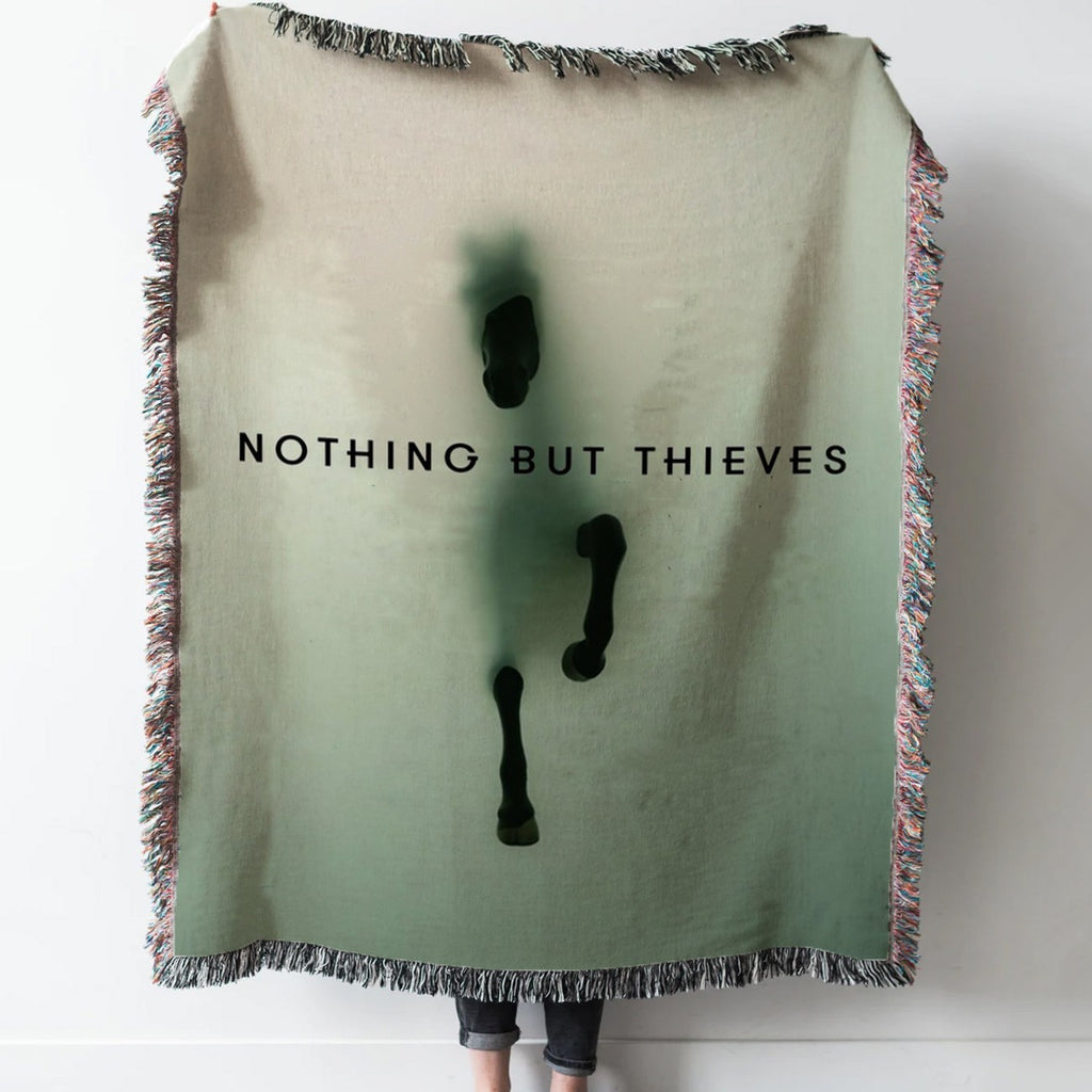 Nothing But Thieves Poster Woven Tapestry Throw Blanket with Fringe