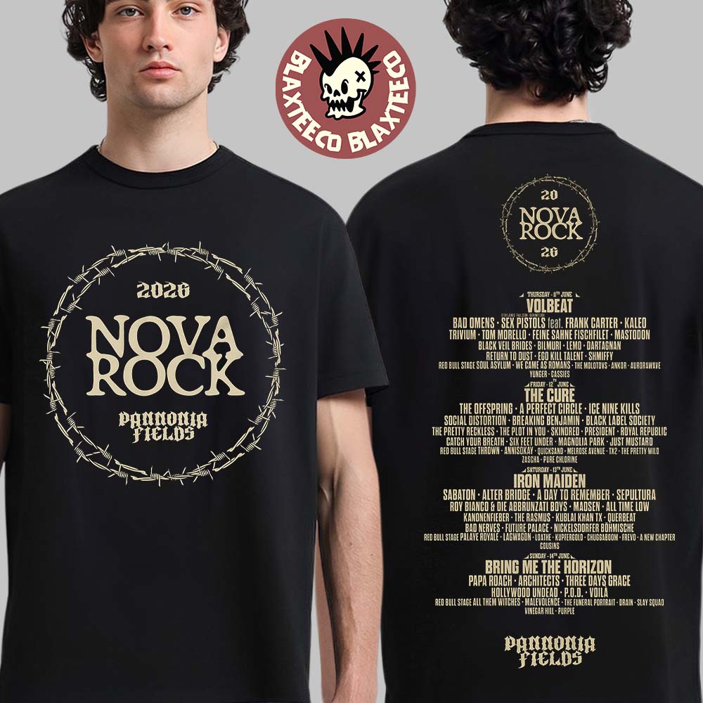 Nova Rock 2026 Festival Merch In Nickelsdorf Austria At Pannonia Fields From 11 To 14 June 2026 Nova Circle T-Shirt