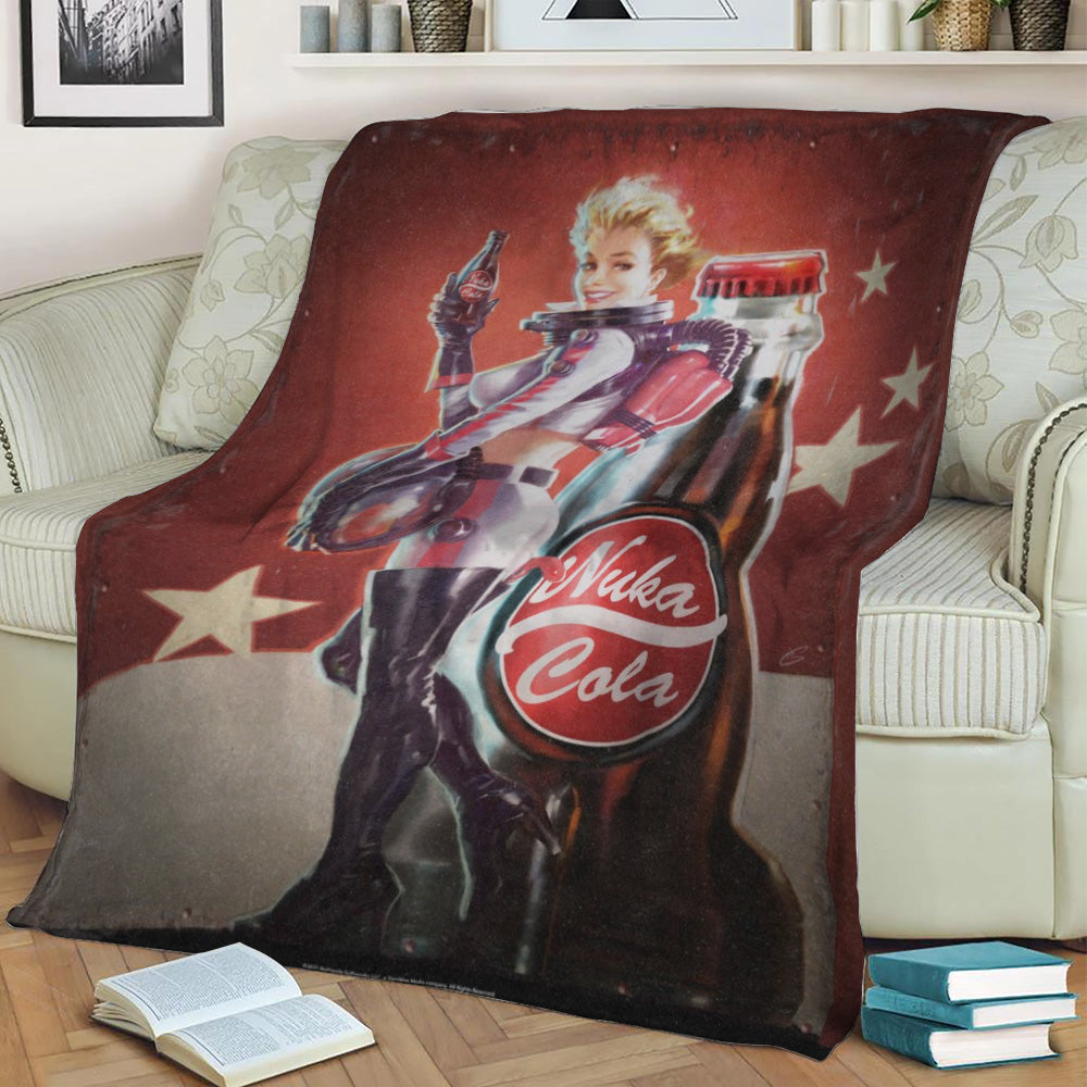 Nuka-Girl Fleece Throw Blanket