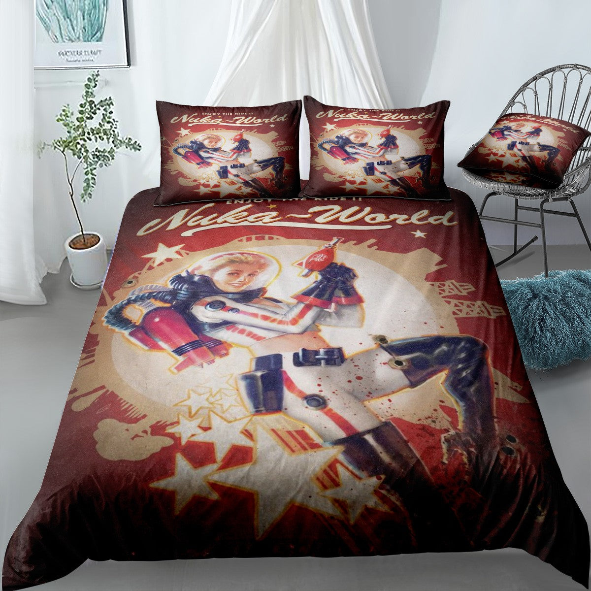 Nuka-World Bedding Set (Duvet Cover & Pillow Shams)