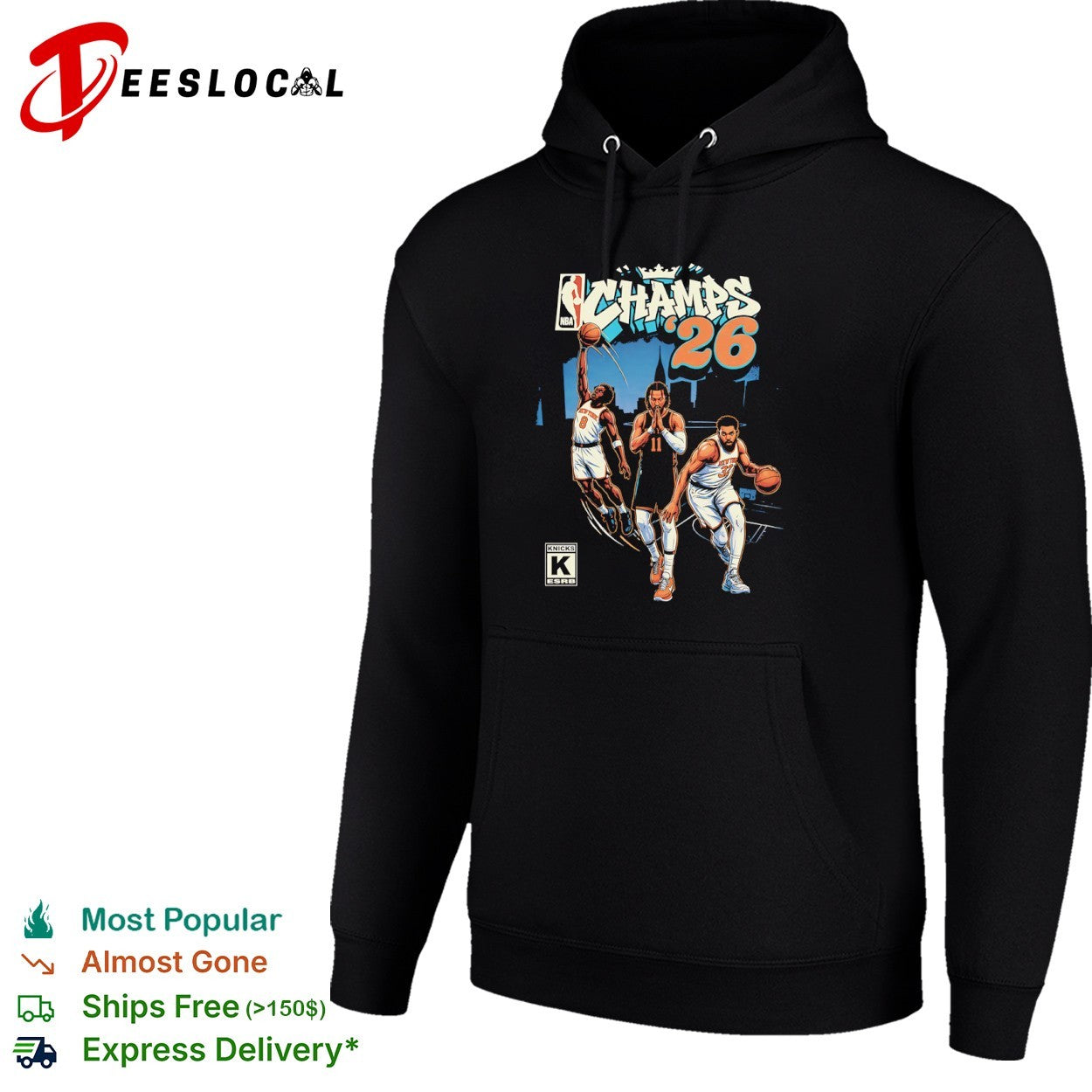 OG Anunoby Jalen Brunson Karl Anthony Towns New York Knicks NBA Champs 2026 shirt