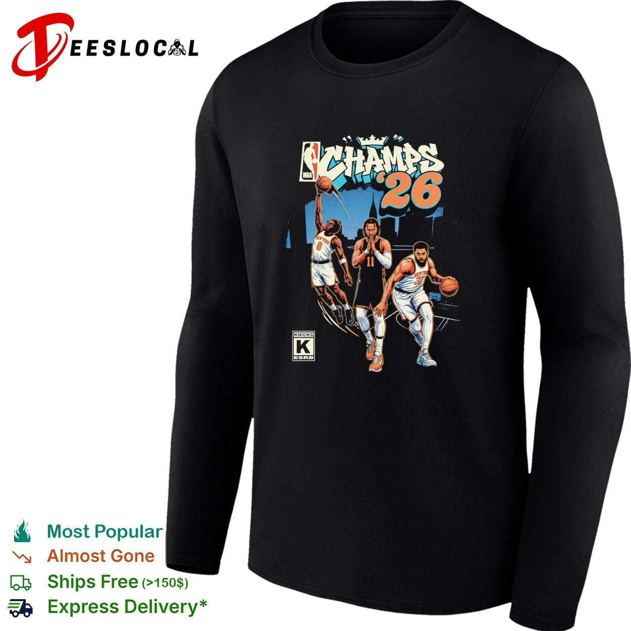 OG Anunoby Jalen Brunson Karl Anthony Towns New York Knicks NBA Champs 2026 shirt