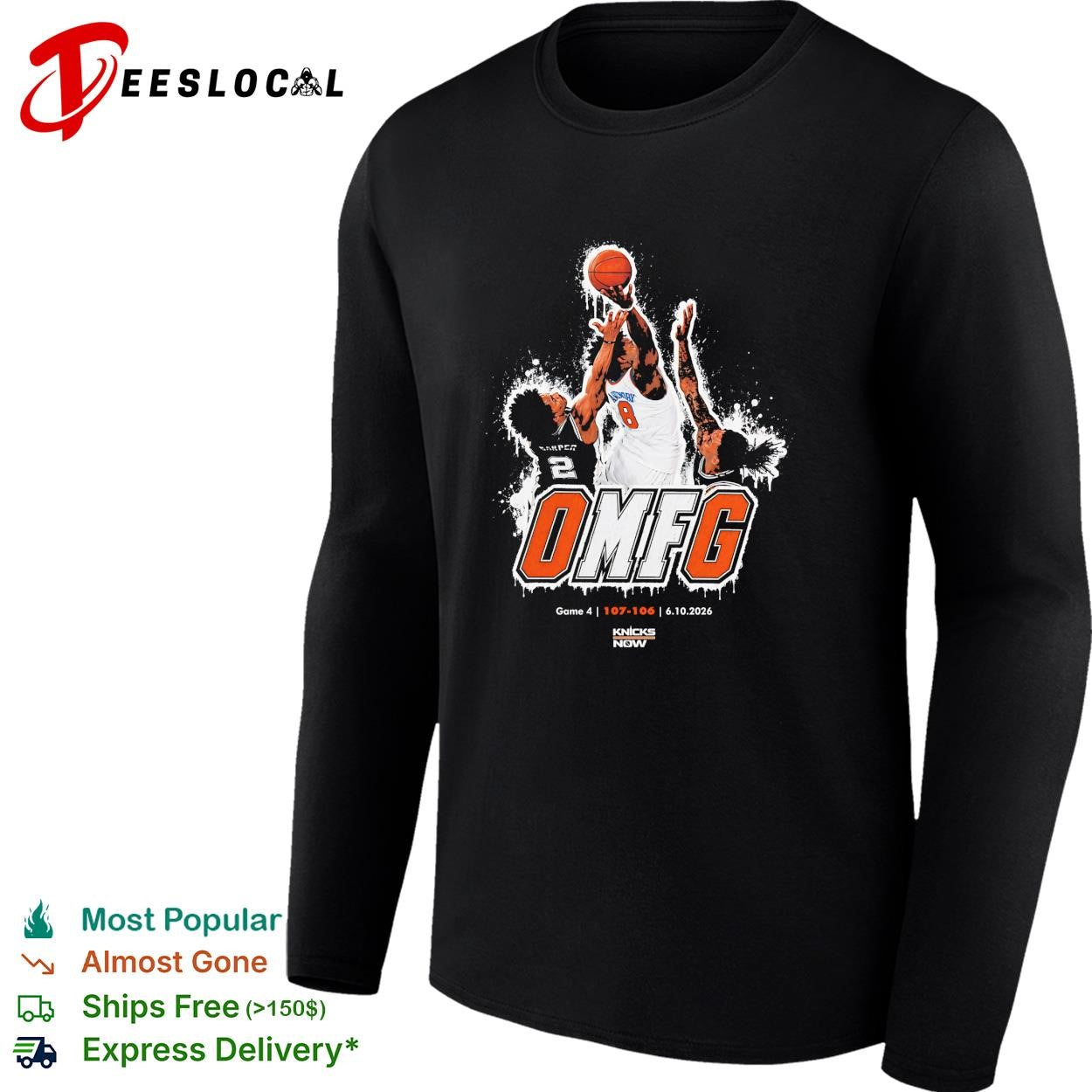 OG Anunoby Miles McBride New York Knicks OMFG Game 4 107-106 4-10-2026 shirt