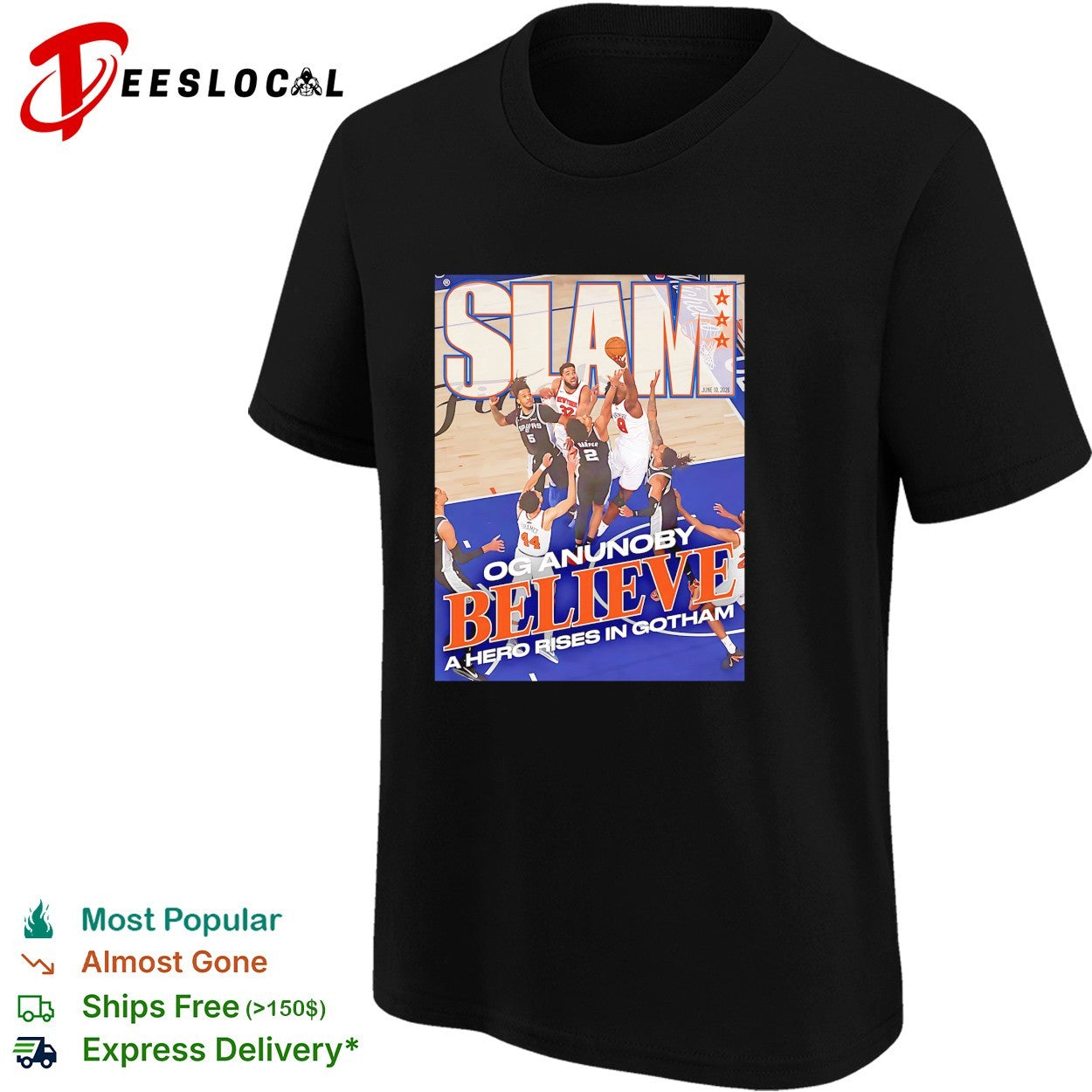 OG Anunoby New York Knicks 2026 SLAM 262 Cover Believe A Hero Rises In Gotham shirt