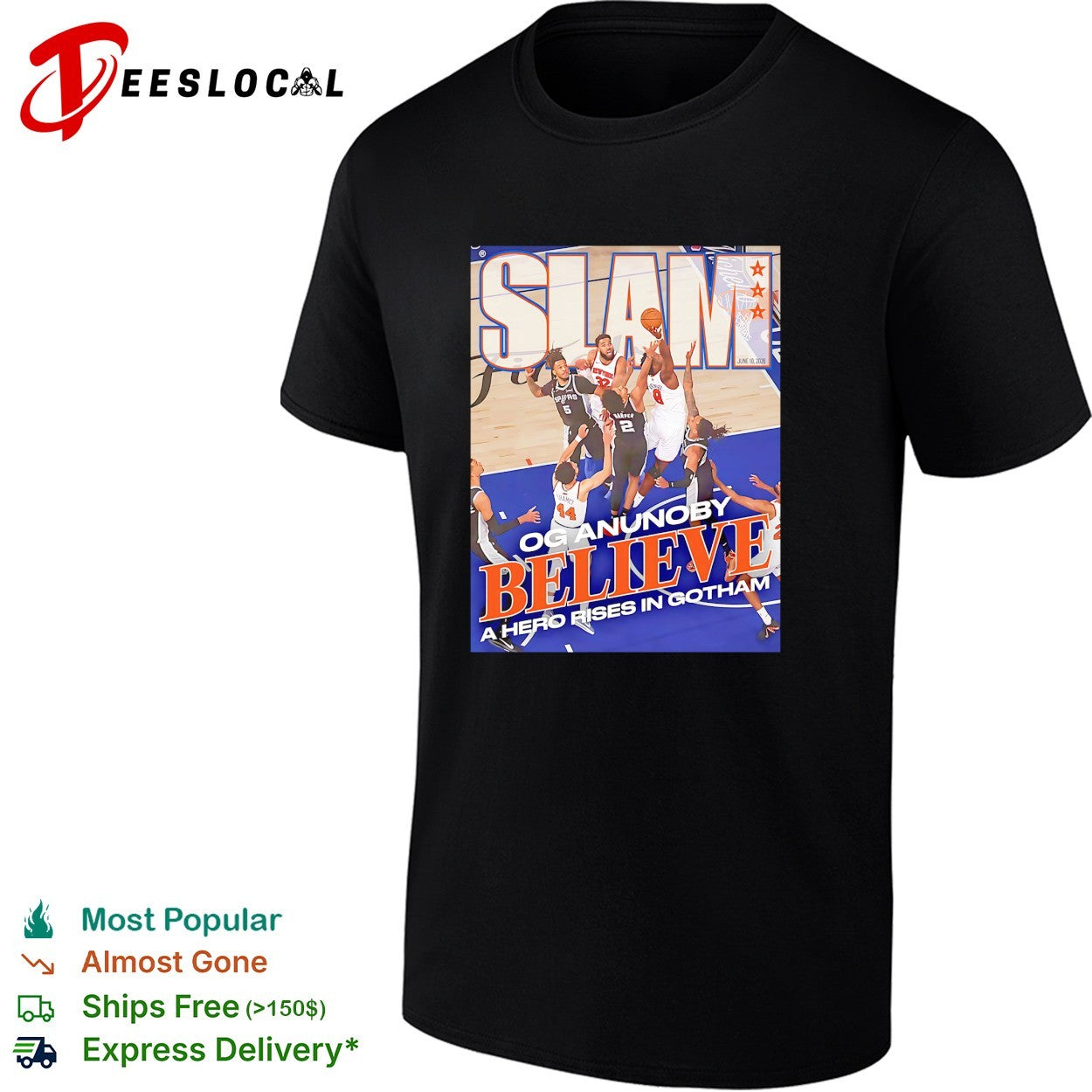 OG Anunoby New York Knicks 2026 SLAM 262 Cover Believe A Hero Rises In Gotham shirt
