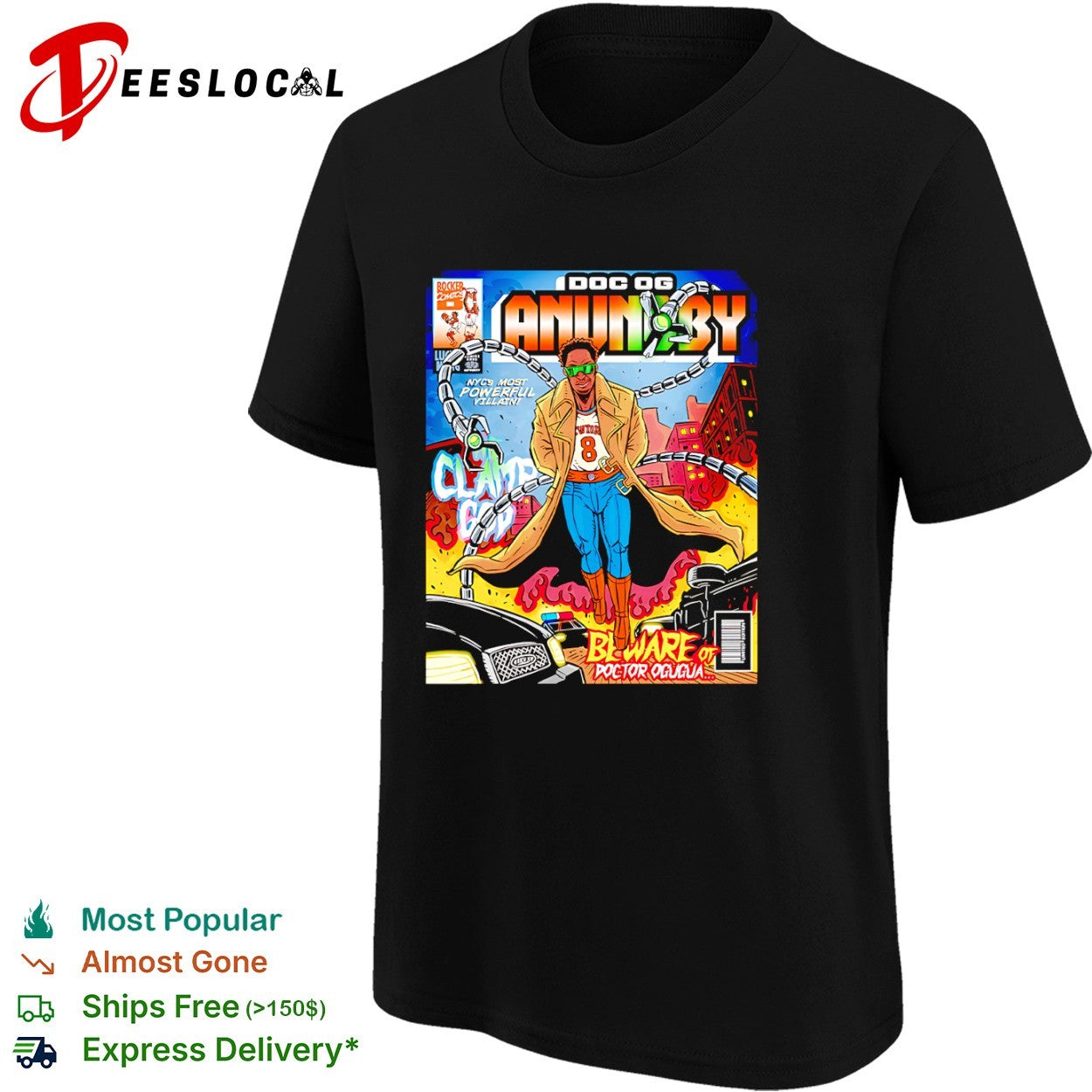 OG Anunoby New York Knicks NBA Beware of Doctor Ogugua Clamp God shirt