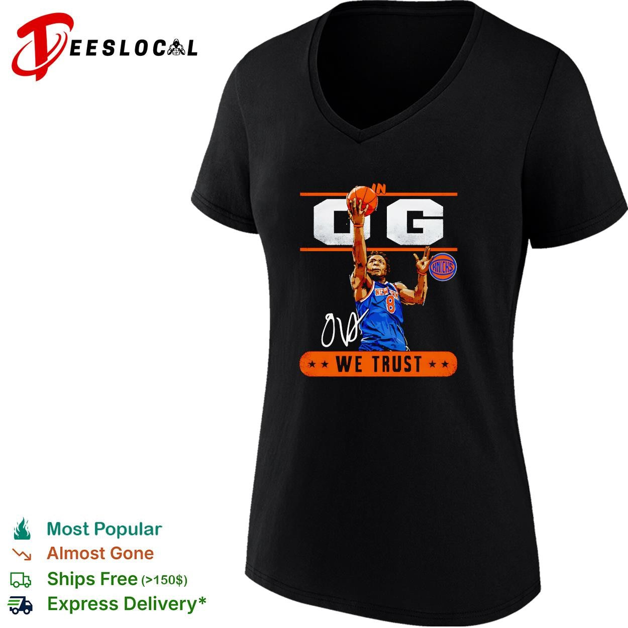 OG Anunoby in OG we trust New York Knicks NBA graphic shirt