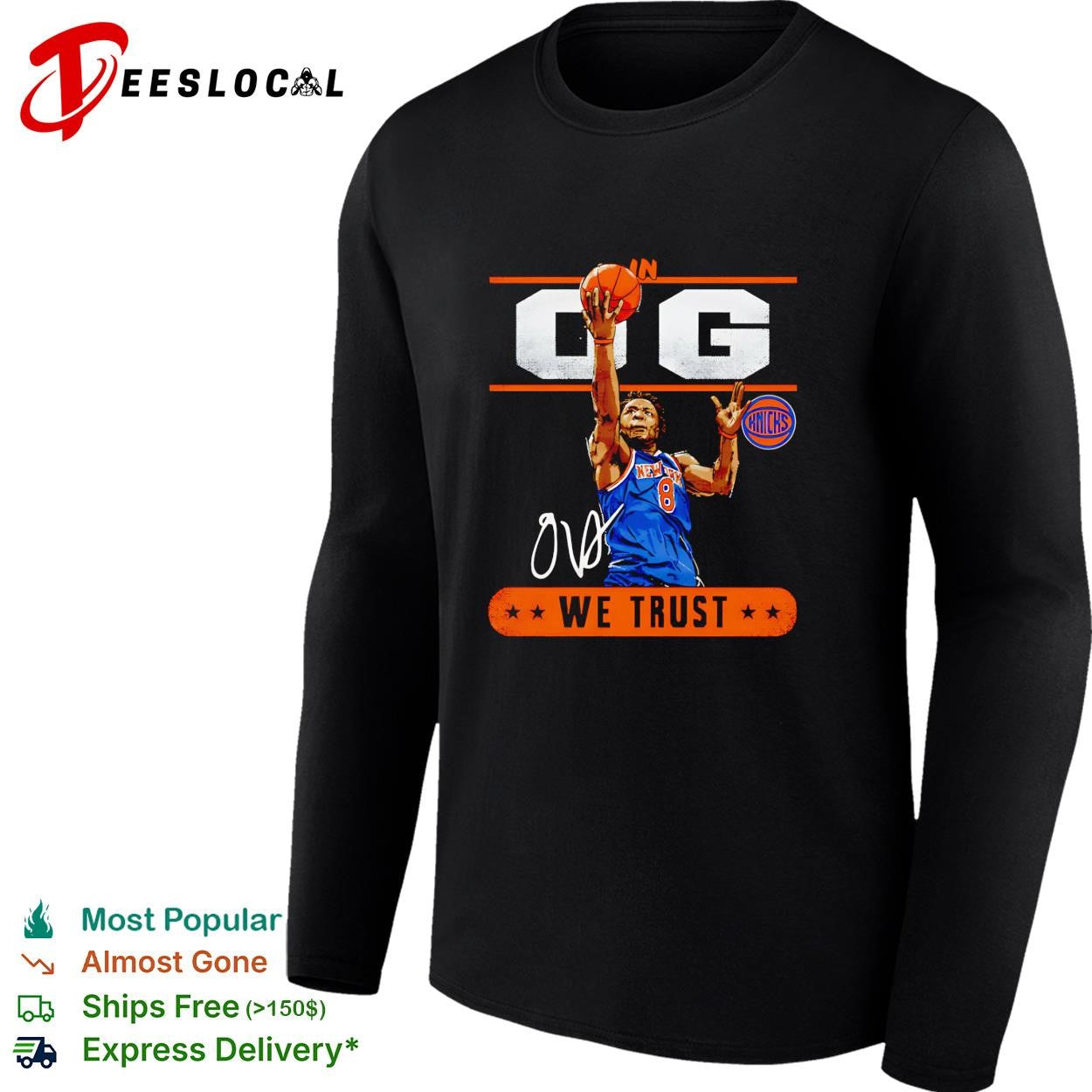 OG Anunoby in OG we trust New York Knicks NBA graphic shirt