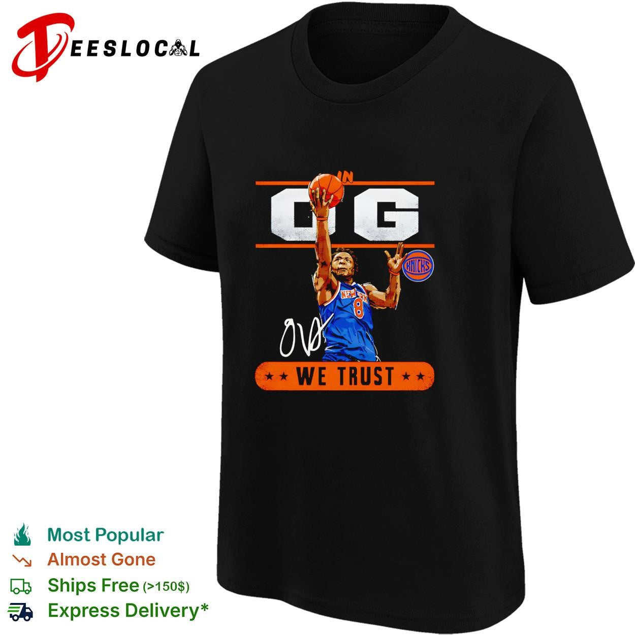 OG Anunoby in OG we trust New York Knicks NBA graphic shirt