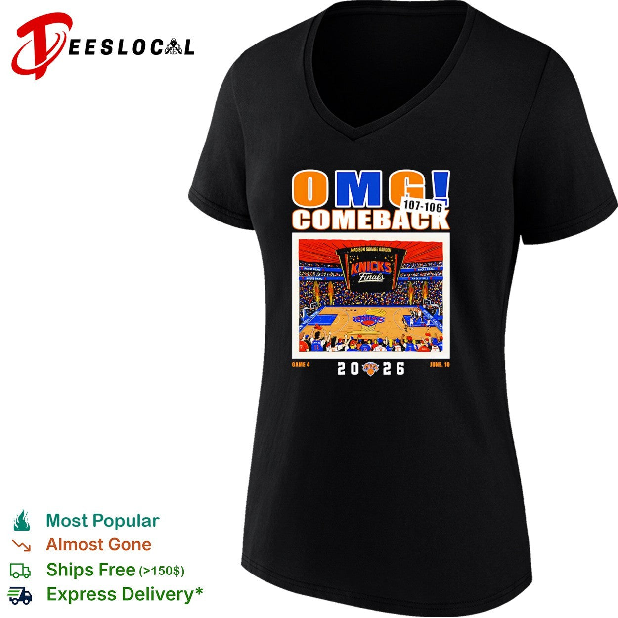 OMG Comeback 107 106 New York Knicks Finals Game 4 2026 Shirt