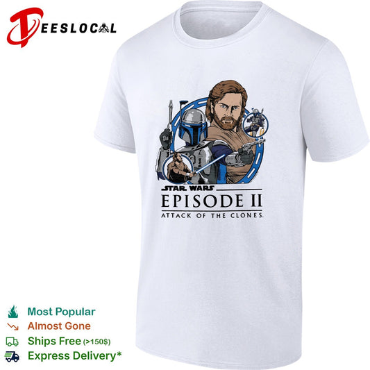 Obi-Wan Kenobi and Jango Fett Star Wars Episode II Attack of the Clones shirt