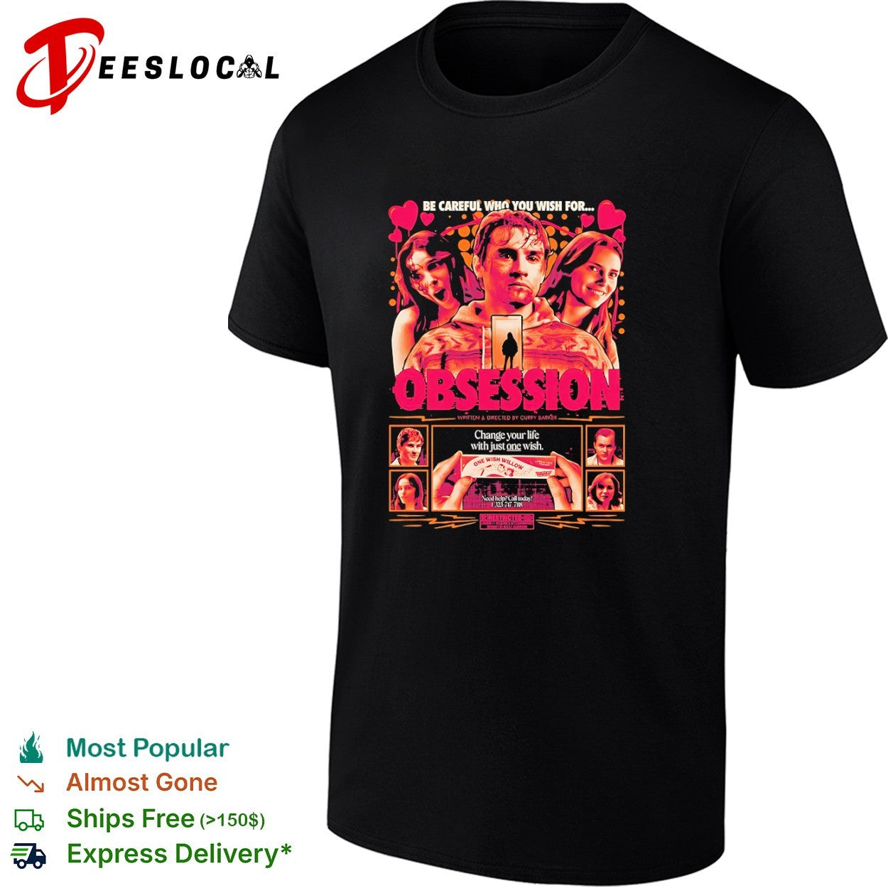 Obsession Curry Barker One Wish Willow Be Careful Who You Wish For Horror Movie shirt