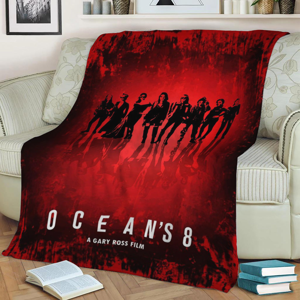 Oceans 8 Fleece Throw Blanket
