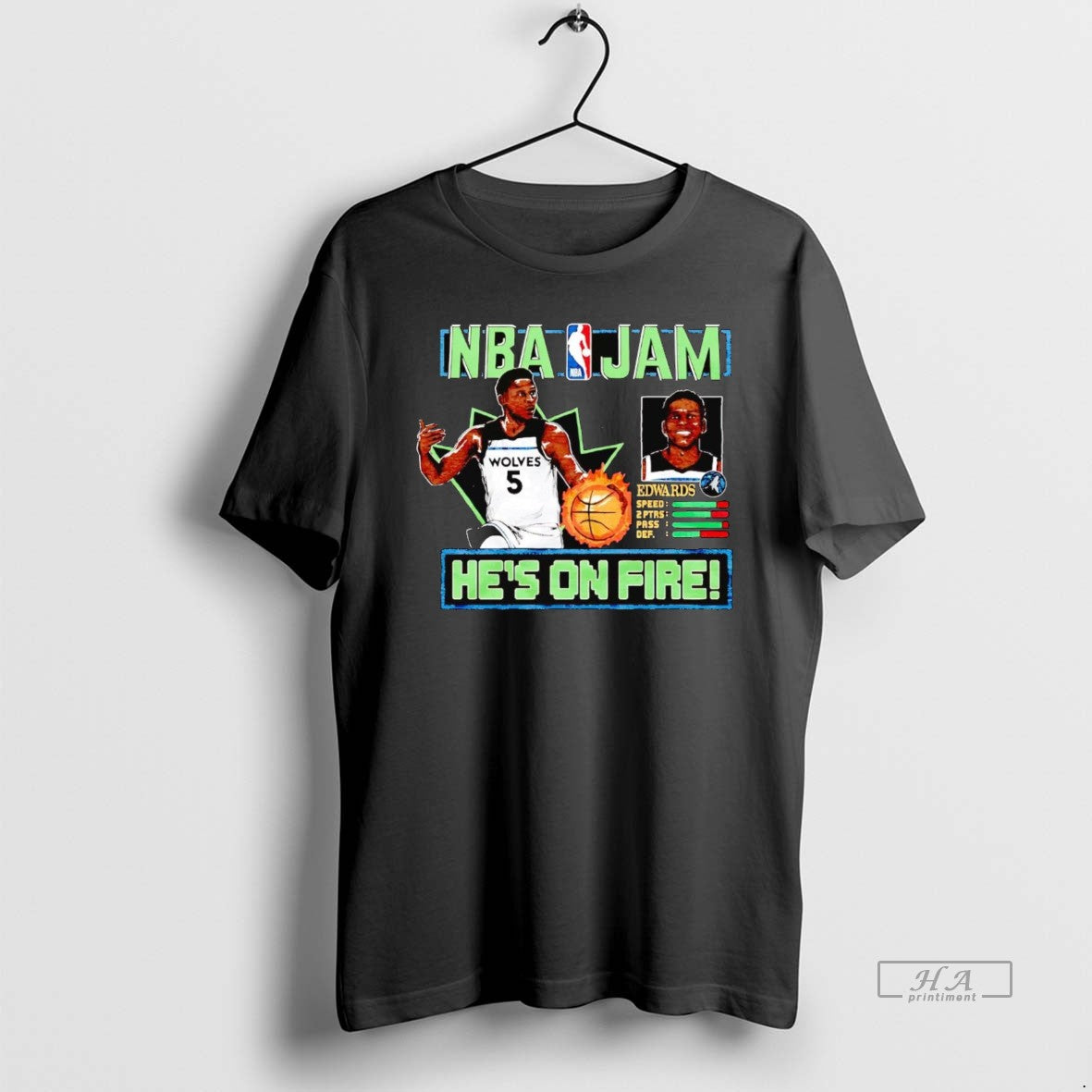 Official Anthony Edwards Hes On Fire Nba Jam Timberwolves