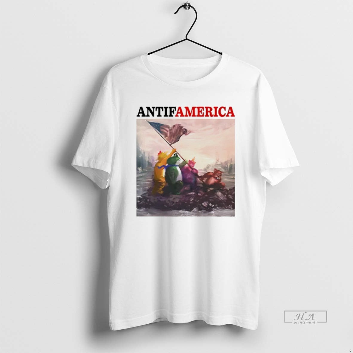 Official Antifamerica Portland Frog
