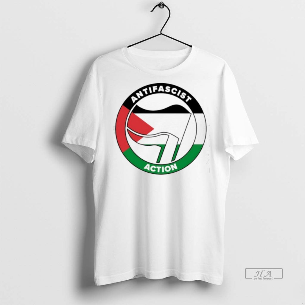 Official Antifascist Action Palestinian Flag Shirt