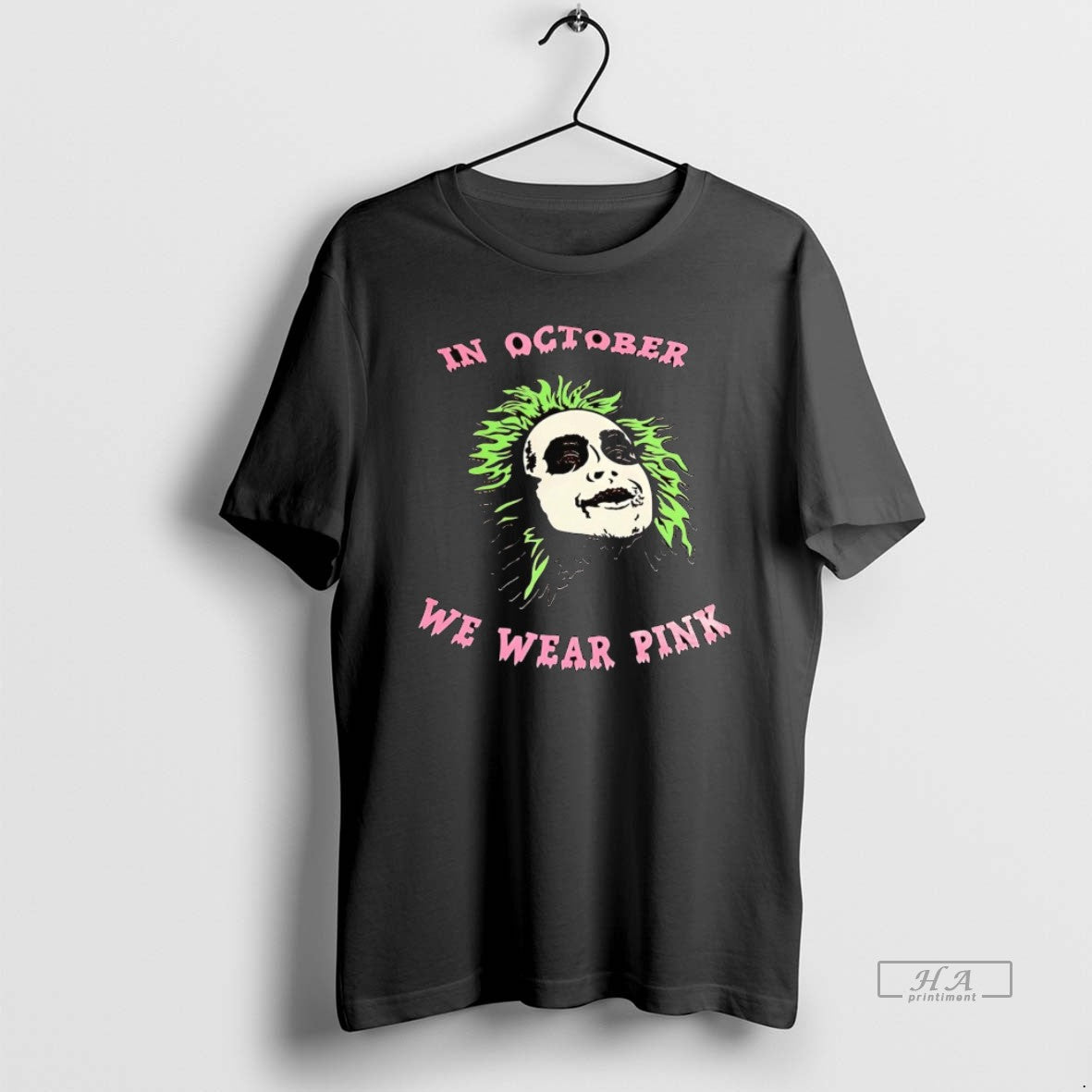 Official Beetlejuice In October We Wear Pink Breast Cancer