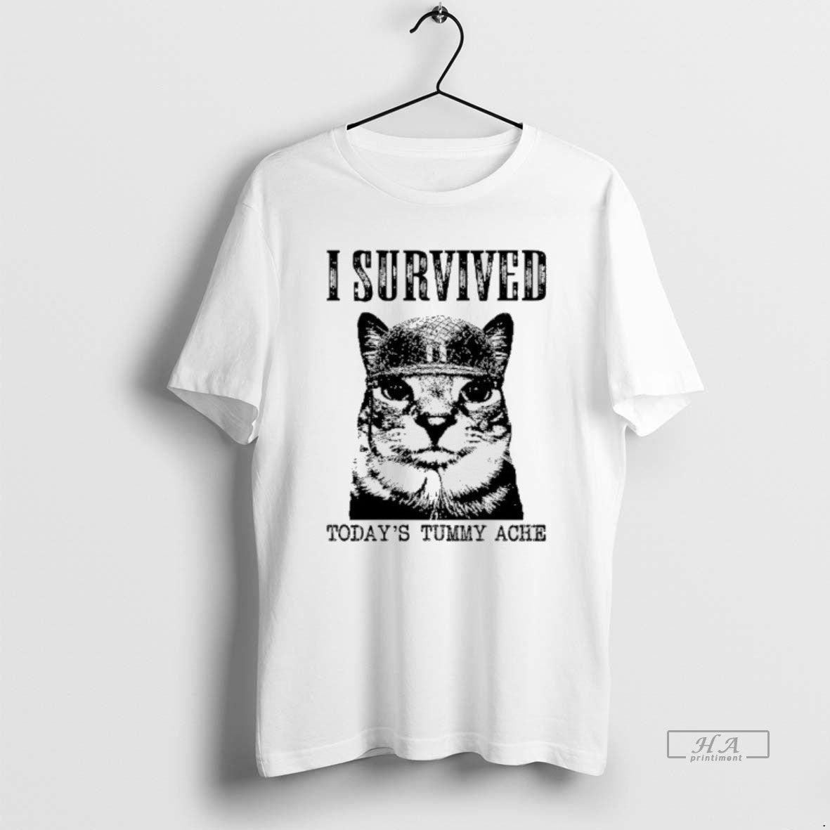 Official Cat I Survived Todays Tummy Ache Survivor