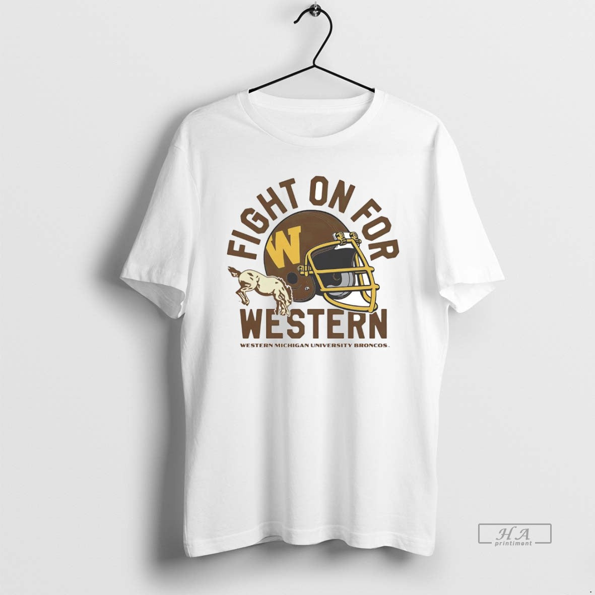 Official Fight On For Western Michigan Broncos Helmet