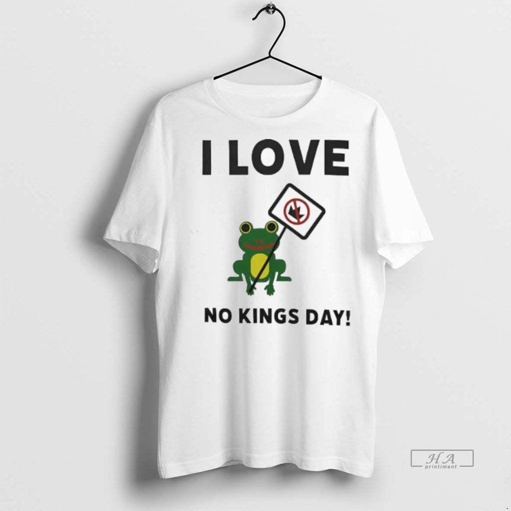 Official Frog I Love No Kings Day Shirt