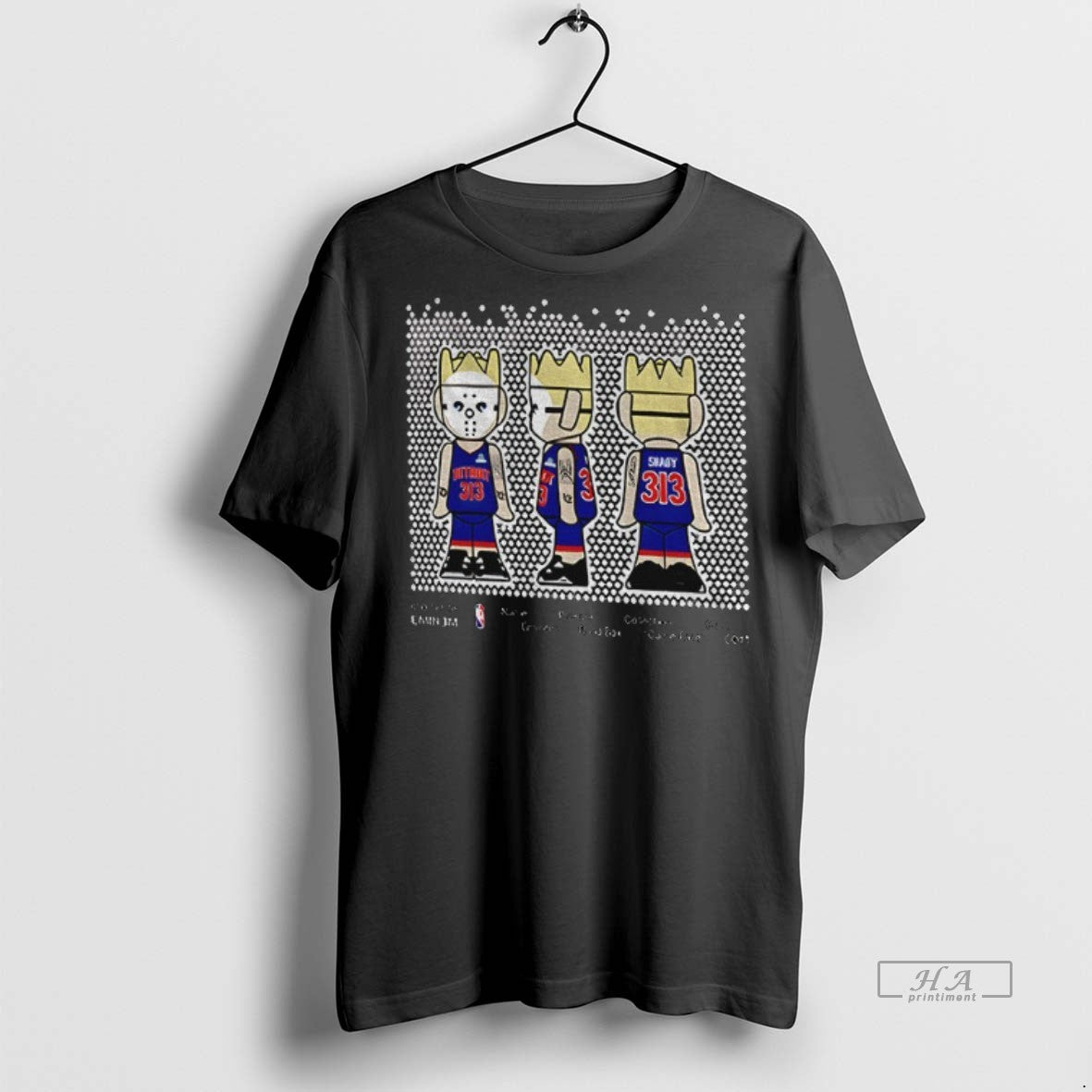 Official Ghostwrite Eminem Detroit Pistons Basketball 2025 Shirt