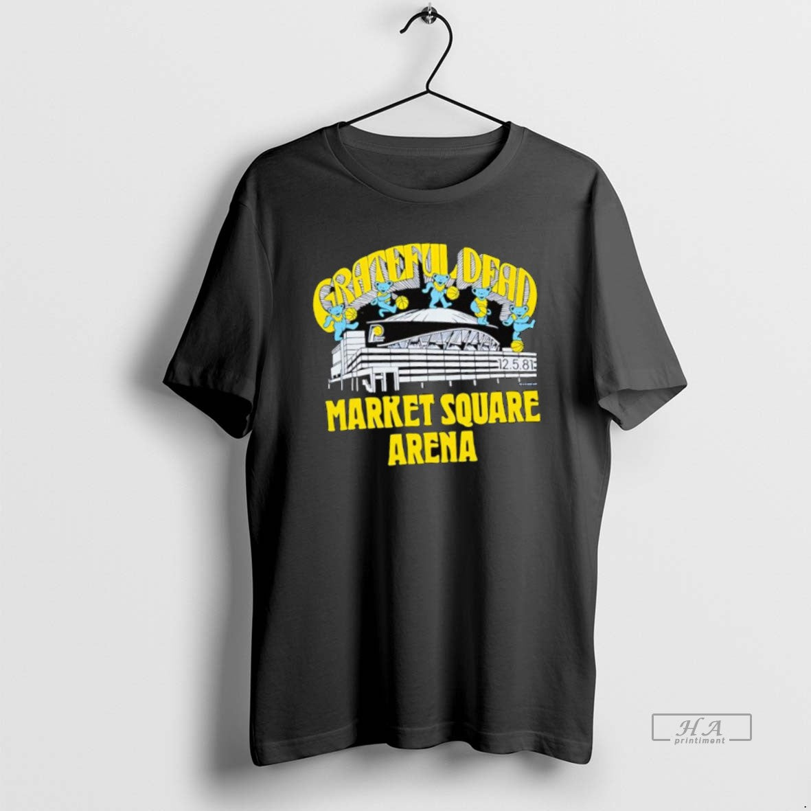Official Indiana Pacers X Grateful Dead Bears Market Square Arena