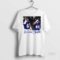 Official Jaxson Dart And Cam Skattebo New York Giants Football Signature Photo Shirt