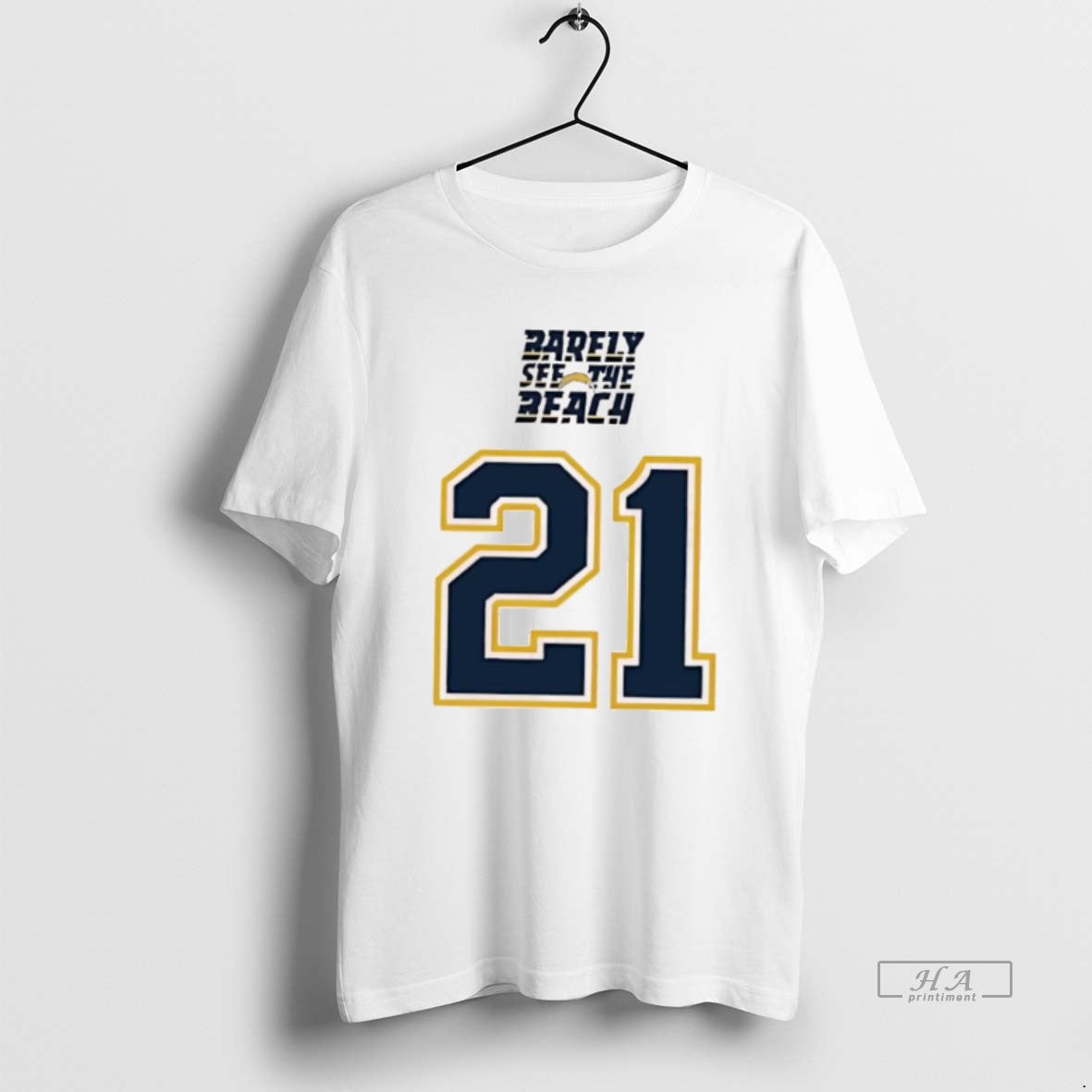 Official Ladainian Tomlinson San Diego Chargers 21 Barely See The Beach Logo