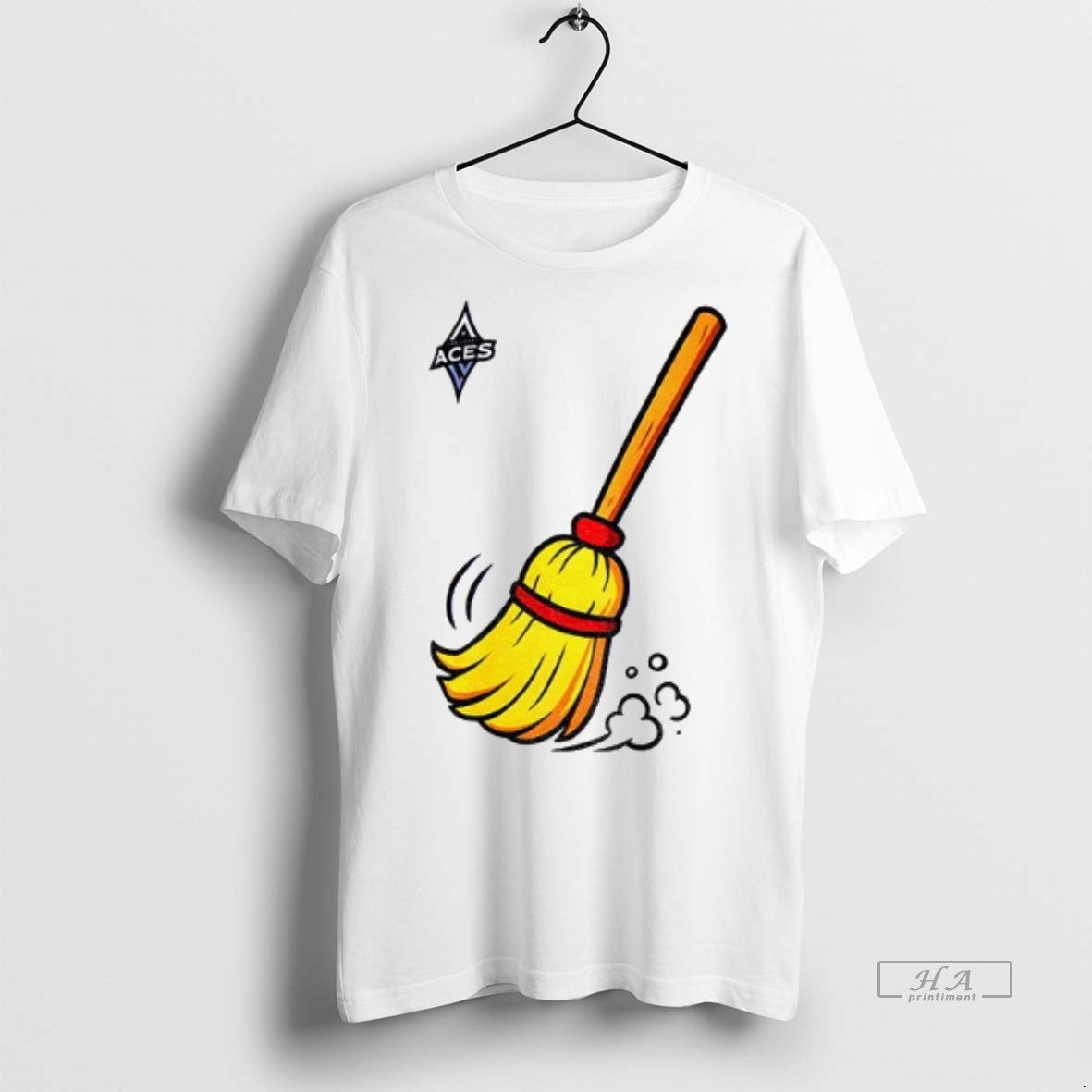 Official Las Vegas Aces Broom Sweep Shirt