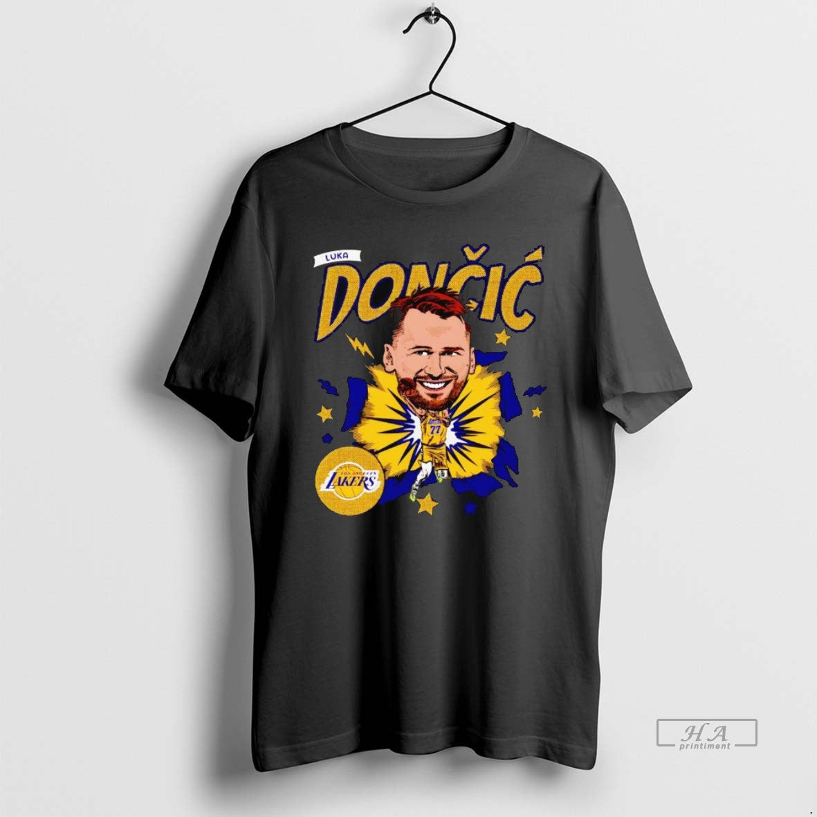 Official Luka Doncic Big Head Caricature Lakers