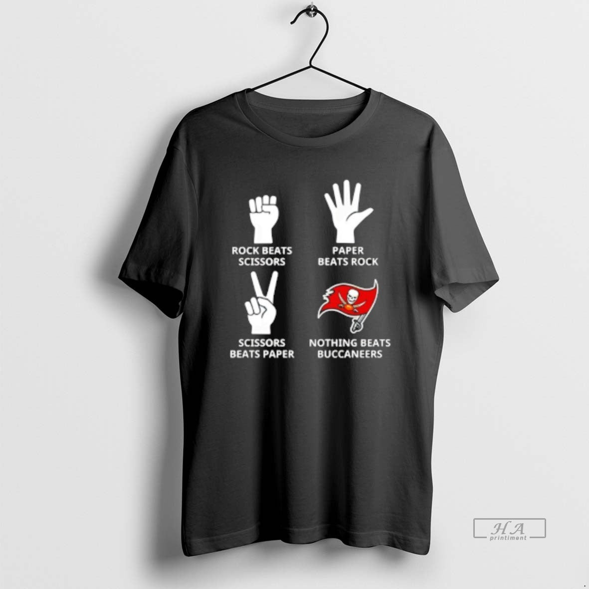 Official Nothing Beats Tampa Bay Buccaneers Rock Beats Scissors Paper Beats Rock