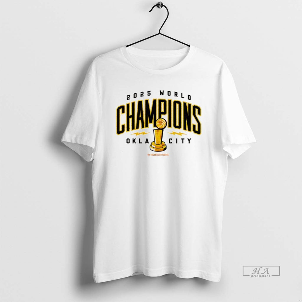 Official Okc Thunder Nba Champions 2025 Okla City Trophy
