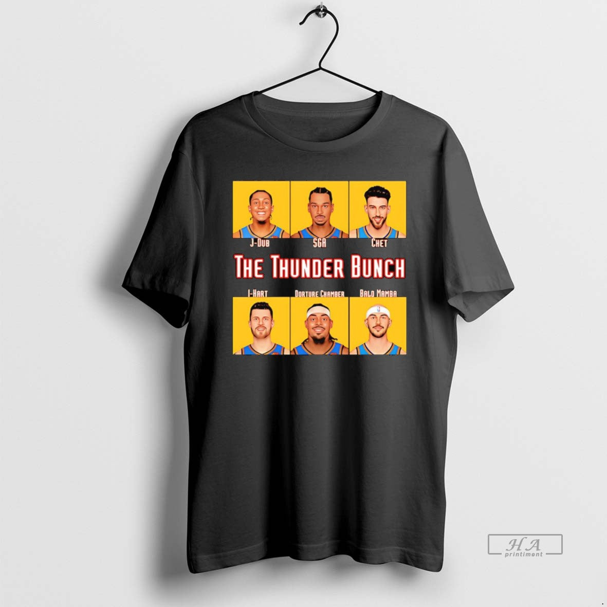 Official Oklahoma City Thunder Core Bunch Players