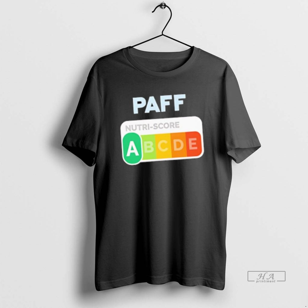 Official Paff Nutri Score Label