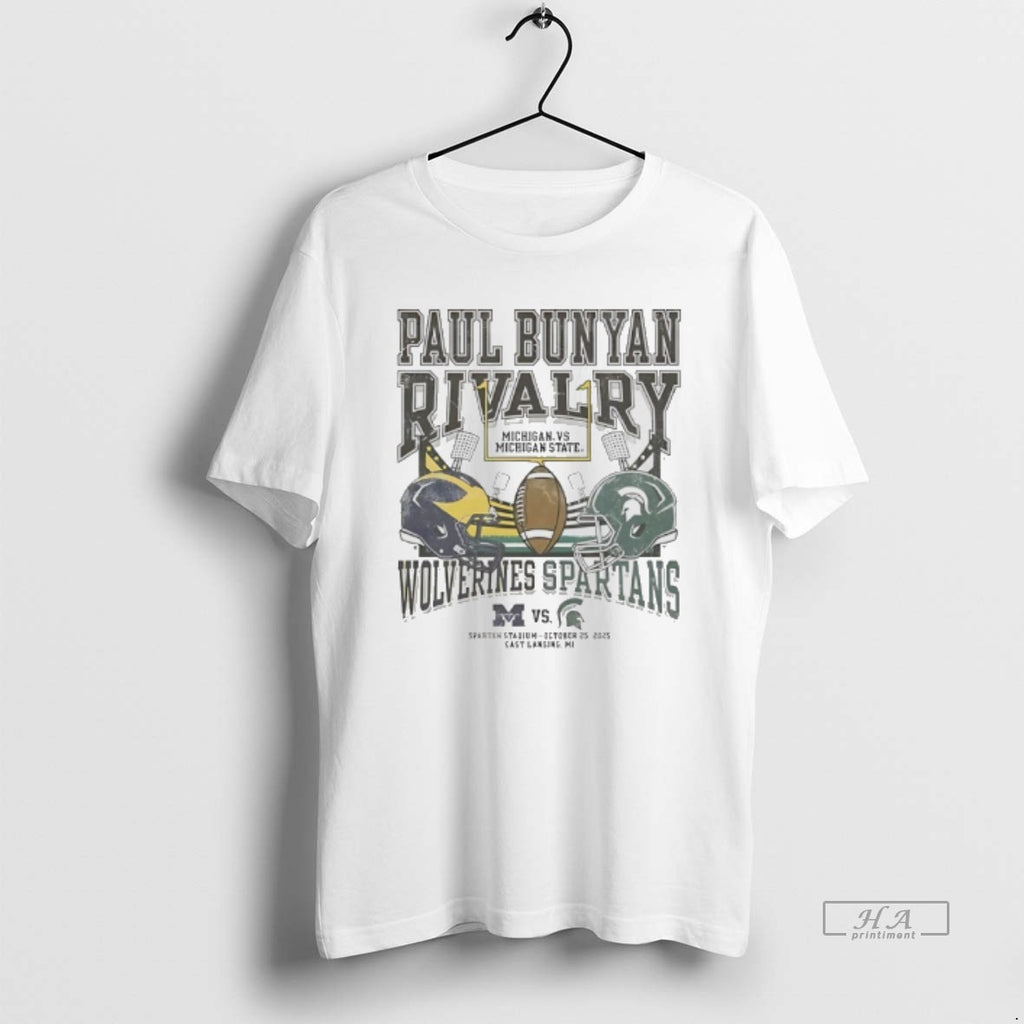 Official Paul Bunyan Rivalry 2025 Michigan State Spartans Vs Michigan Wolverines