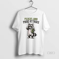 Official Pickles And Panic Attacks Mental Health Retro Raccoon