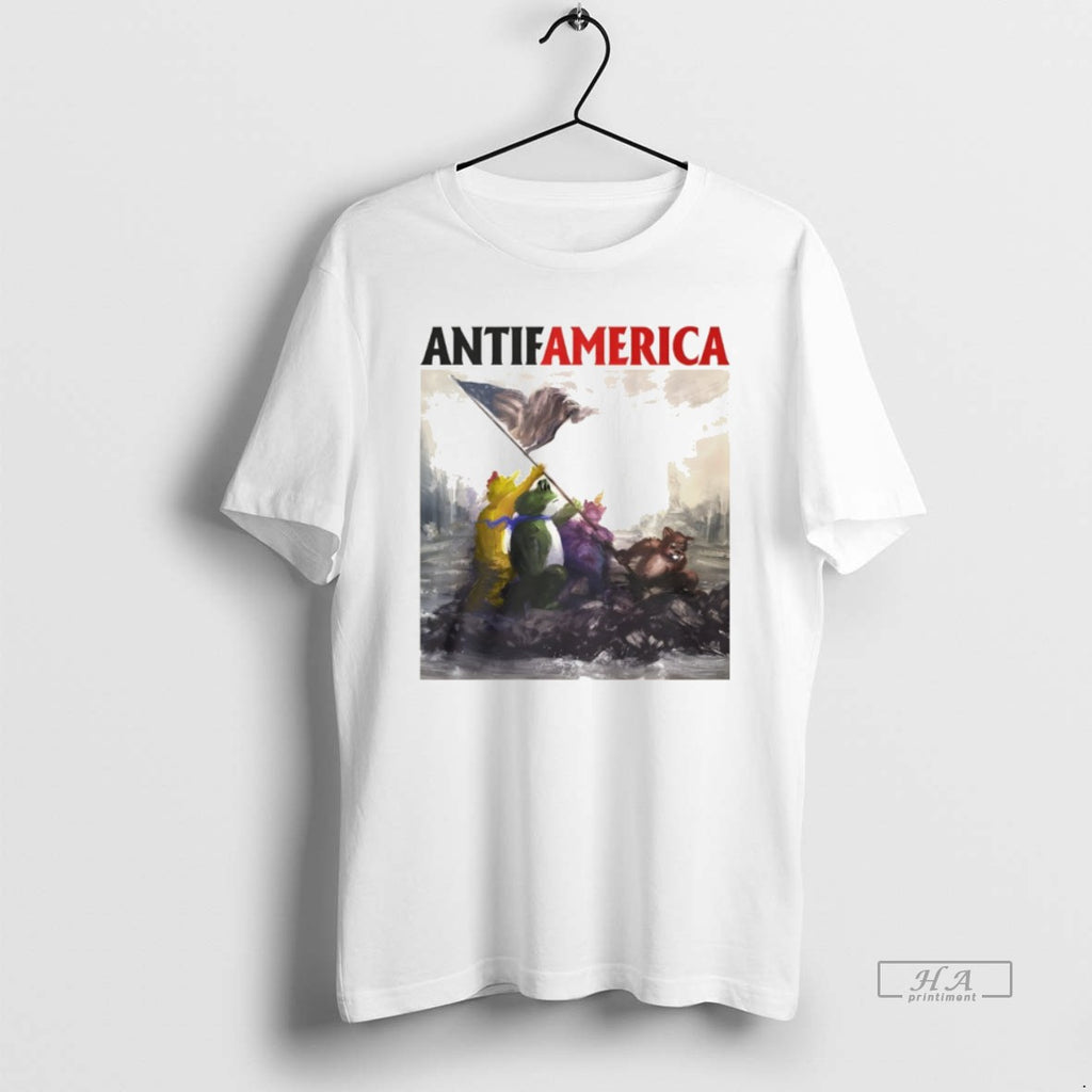 Official Portland Frog Antifamerica Animal Flag