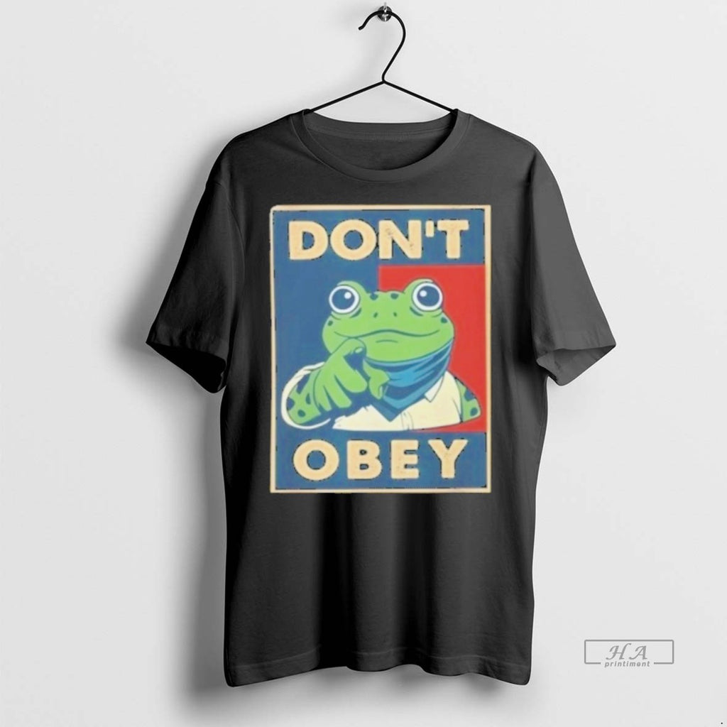 Official Portland Frog You Dont Obey Frog Shirt