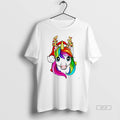 Official Rainbow Reindeer Unicorn Christmas Lights White