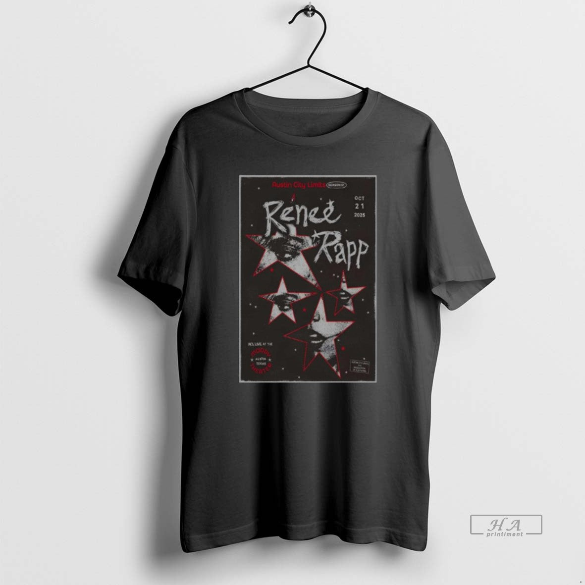 Official Renee Rapp Fall Tour 2025 The Moody Theater Austin New Long Sleve