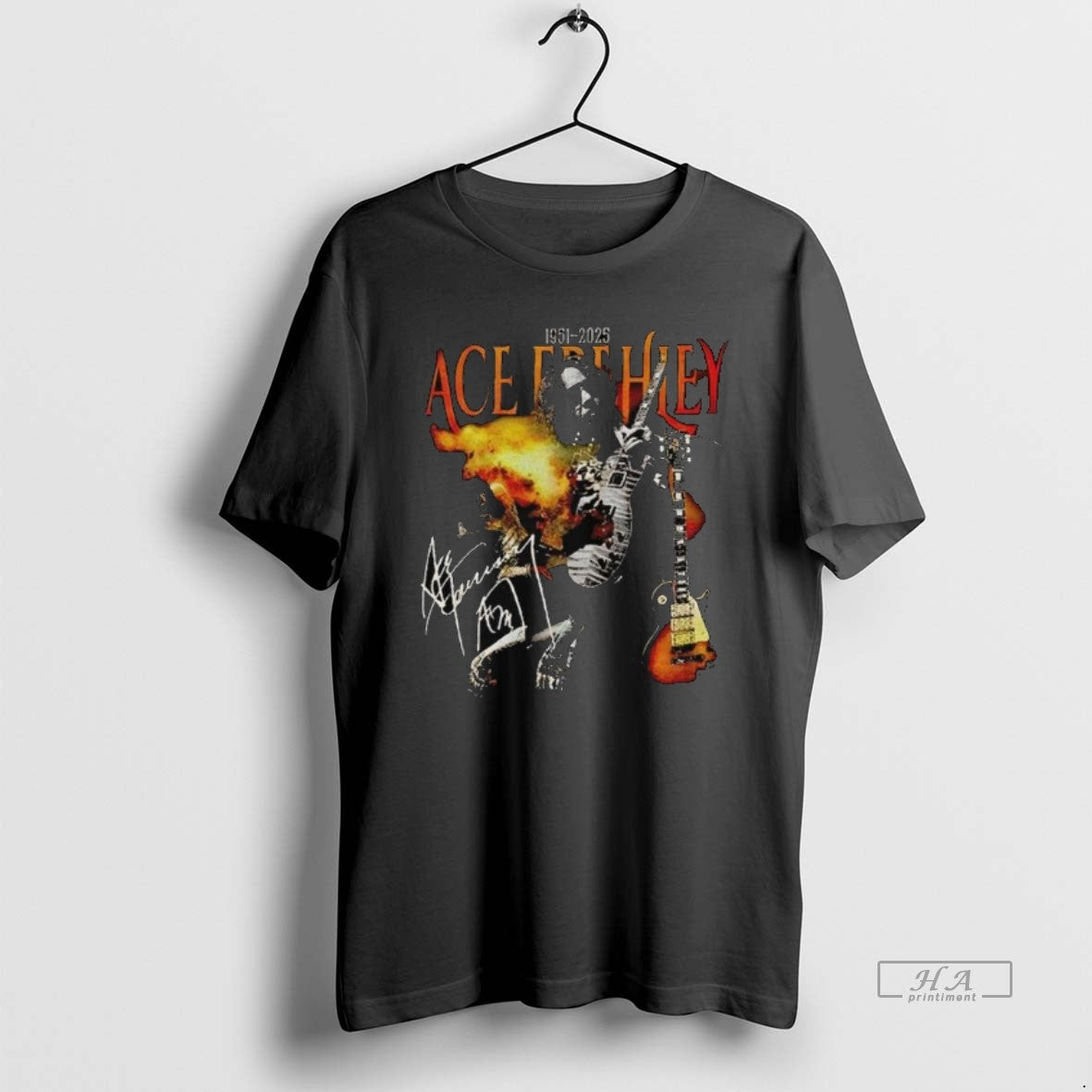 Official Rest In Peace Ace Frehley The Spaceman 1951 2025 Signature Long Sleve