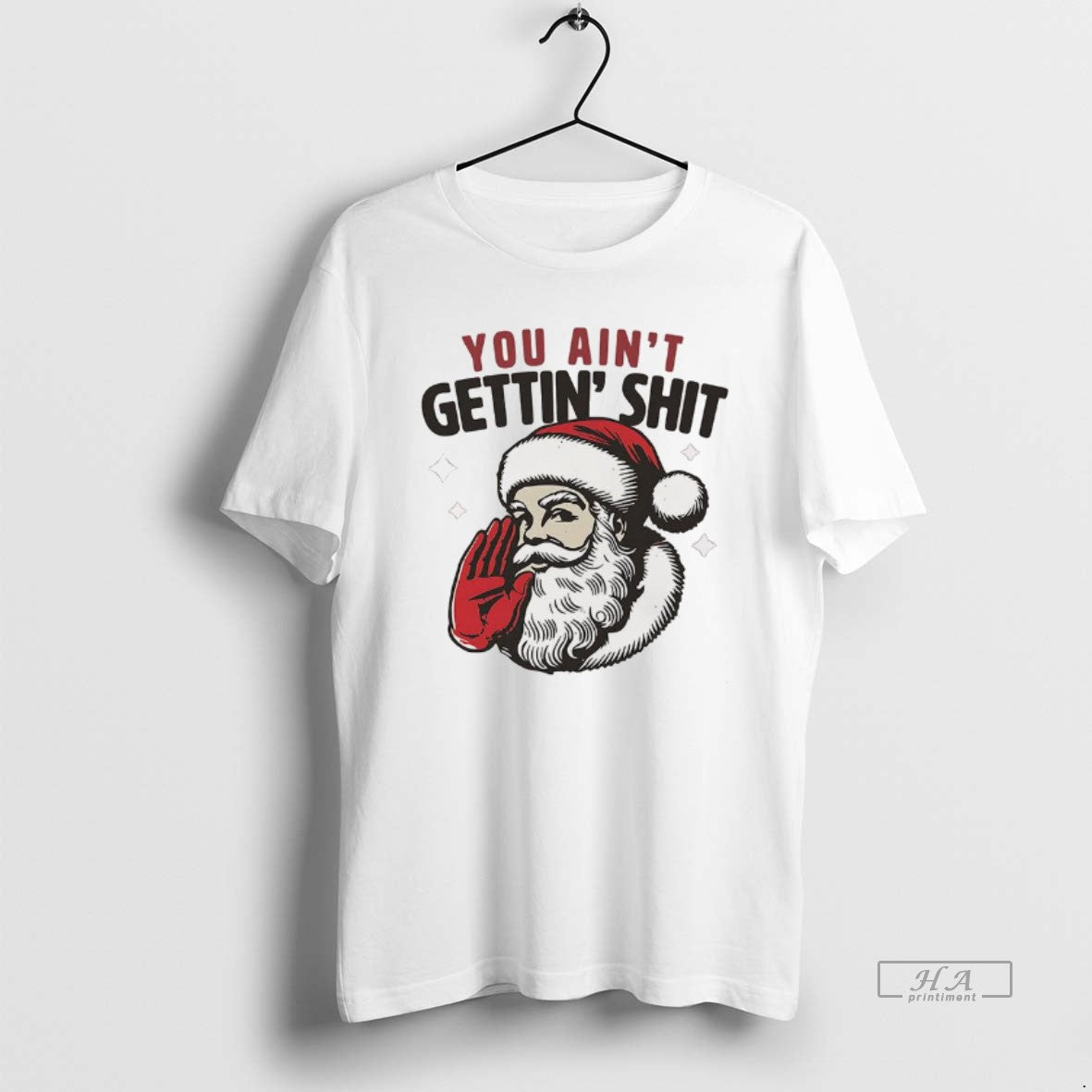 Official Santa You Aint Gettin Shit Funny Christmas